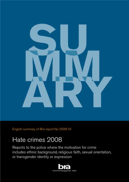 Hate Crimes 2008