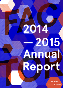 FACTOR Annual Report 2014-15