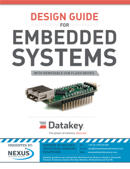 Embedded Systems Design Guide for with Removable Usb Flash Drives