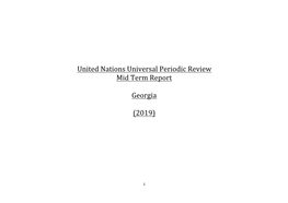 United Nations Universal Periodic Review Mid Term Report