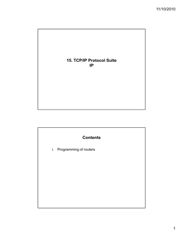 15. TCP IP Protocol Suite