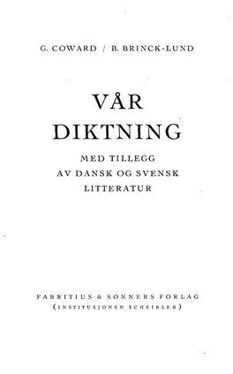 Vår Diktning