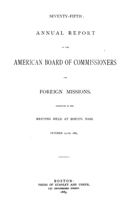 American Board of Commissioners