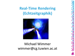 Real-Time Rendering (Echtzeitgraphik)