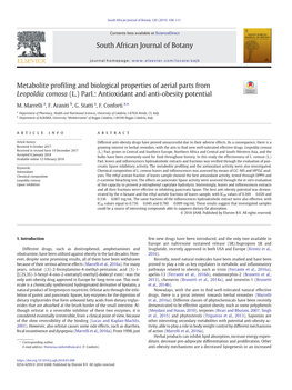 Antioxidant and Anti-Obesity Potential