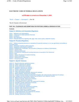 Page 1 of 441 Ecfr — Code of Federal Regulations 12/3/2015 Http