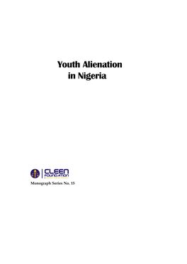 Youth Alienation in Nigeria.Pmd