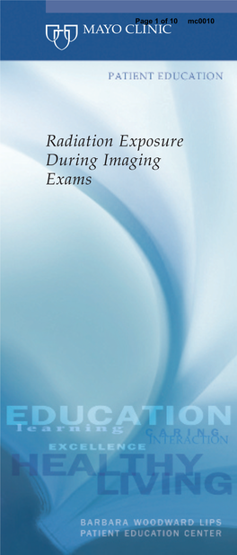 Radiation Exposure in X-Ray Exams