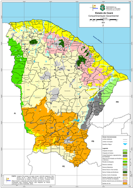 Mapa Da Compartimentação Geoambiental Do Estado Do Ceará