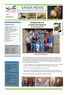 SANSA News, Issue 28, Jan-April 2017