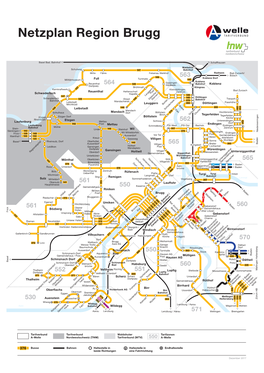 Netzplan Region Brugg