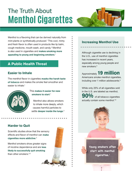 The Truth About Menthol Cigarettes