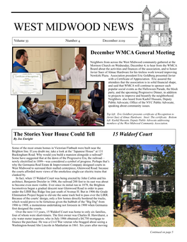 West Midwood News December 2019