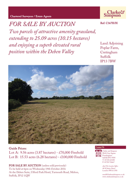 Auction C367H Land at Cretingham August Single Page 2016