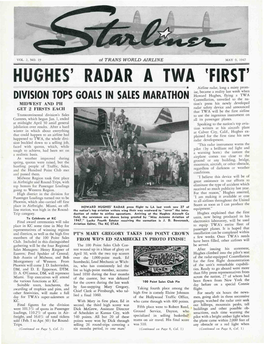 Hughes' Radar a Twa First