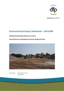 Environmental Impact Statement – SSD 8184