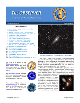 December 2019 OBSERVER