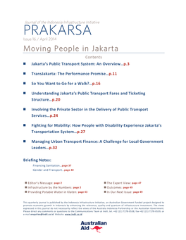 PRAKARSA Issue 16 / April 2014