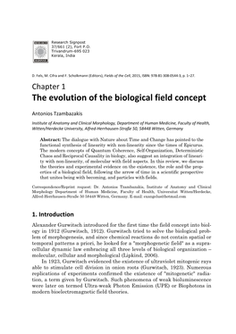 The Evolution of the Biological Field Concept