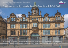 Eastbrook Hall, Leeds Road, Bradford, BD1 5AE