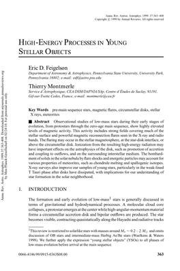 High-Energy Processes in Young Stellar Objects