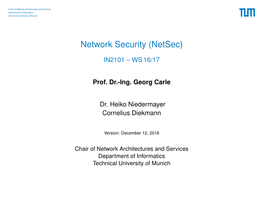 Network Security (Netsec)