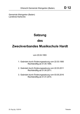 D 12 Zweckverband Musikschule