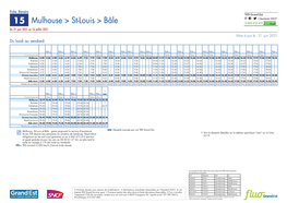 Mulhouse > St-Louis > Bâle