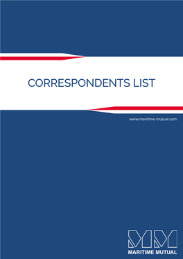 MMIA Correspondents Contact List