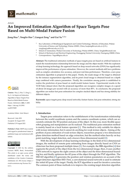 An Improved Estimation Algorithm of Space Targets Pose Based on Multi-Modal Feature Fusion