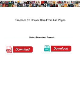 Directions to Hoover Dam from Las Vegas