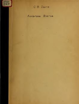 Ambrose Bierce