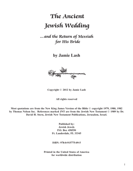 The Ancient Jewish Wedding