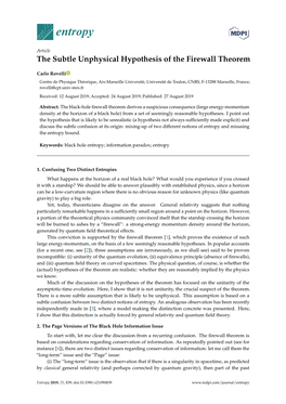 [0.91]The Subtle Unphysical Hypothesis of the Firewall Theorem