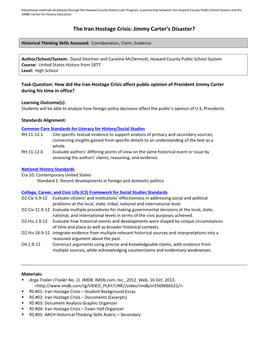 The Iran Hostage Crisis: Jimmy Carter’S Disaster?