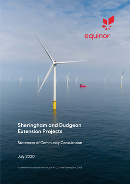 Sheringham and Dudgeon Extension Projects Statement Of
