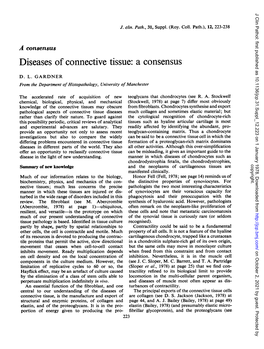 Diseases of Connectivetissue