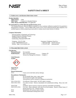 MSDS@Nist.Gov 1-800-424-9300 (North America) Website: +1-703-527-3887 (International)