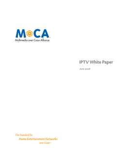 IPTV White Paper June 2008