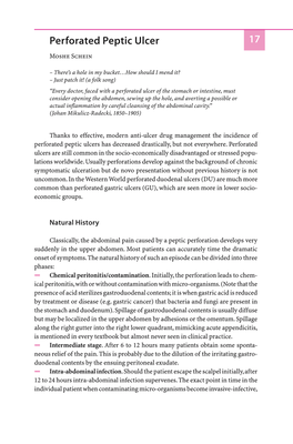 Perforated Peptic Ulcer 17 Moshe Schein