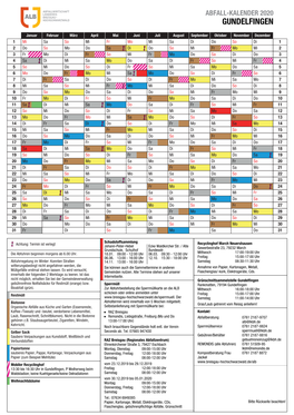 Abfallkalender Gundelfingen 2020