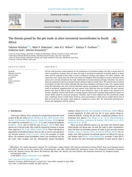 Nelufule Et Al 2020 Journal for Nature Conservation.Pdf