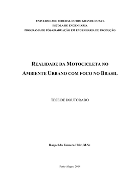 Universidade Federal Do Rio Grande Do Sul Escola De Engenharia Programa De Pós-Graduação Em Engenharia De Produção