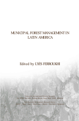 Municipal Forest Management in Latin America