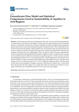 Groundwater Flow Model and Statistical Comparisons Used in Sustainability of Aquifers in Arid Regions