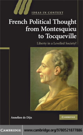 French Political Thought from Montesquieu to Tocqueville