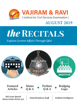 Vajiram and Ravi Recitals August 2019