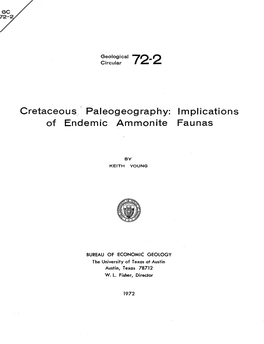 Cretaceous Paleogeography: Implications of Endemic Ammonite Faunas