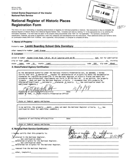 National Register of Historic Places Registration Form