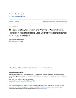 The Conservation, Excavation, and Analysis of Ancient Human Remains: a Bioarchaeological Case Study of Prehistoric Reburials from Nevis, West Indies